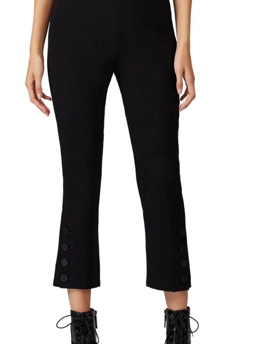 Cinq à Sept cropped trousers with button detailing